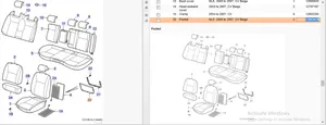 Saab 9-3 Ver2 Osłona / Obudowa fotela przedniego pasażera 12803678