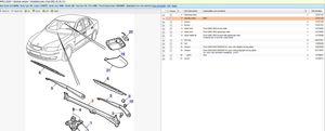 Saab 9-3 Ver2 Tiranti e motorino del tergicristallo anteriore 12757153