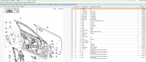 Saab 9-5 Drzwi przednie 13285605