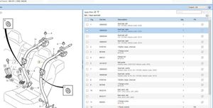 Volvo S80 Pas bezpieczeństwa fotela tylnego 39865842