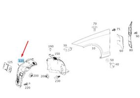 Mercedes-Benz CLS C257 Pare-boue passage de roue avant A2576900601