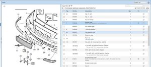 Volvo V70 Griglia superiore del radiatore paraurti anteriore 9190438