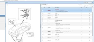 Volvo V60 Światło fotela przedniego 39826640