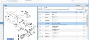 Volvo V60 Braccio di controllo sospensione posteriore superiore/braccio oscillante 31406753