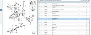 Volvo S60 Gear shift cable linkage 8689481