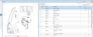Volvo XC90 Lampy tylnej klapy bagażnika 30678220