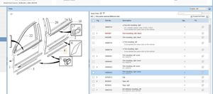 Volvo XC90 Rear door trim (molding) 30698454