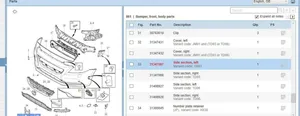 Volvo V40 Etupuskurin kulmaosan verhoilu 31353520