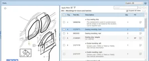 Volvo V70 Gummidichtung Coupé-Tür 31278771