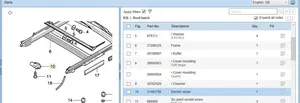 Volvo V70 Sunroof motor/actuator 31462798