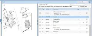 Volvo XC90 Ressort hélicoïdal arrière 30645888
