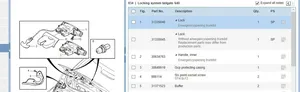 Volvo S40 Blocco/chiusura/serratura del portellone posteriore/bagagliaio 31335046