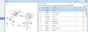 Volvo S40 Cablaggio per l’installazione del motore 8688040