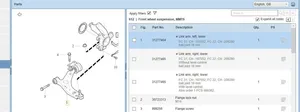 Volvo S40 Triangle bras de suspension inférieur avant 31277464