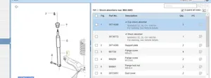 Volvo V50 Amortisseur arrière 30714390