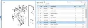 Volvo S40 Protezione cinghia di distribuzione (copertura) 30725294