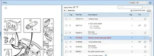 Volvo S80 Schalter Warnblinkanlage 9168302