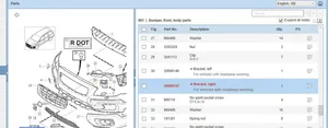 Volvo XC70 Uchwyt / Mocowanie zderzaka przedniego 30698147