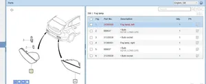 Volvo V40 Światło przeciwmgielne tylne 31395550