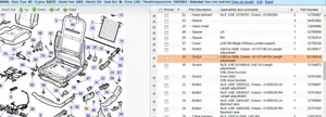 Saab 9-3 Ver2 Interruttore di controllo del sedile 93180918