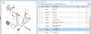 Volvo V70 Bremzes pedāļa sensors 8622064