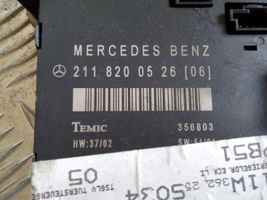 Mercedes-Benz E W211 Centralina/modulo portiere 2118200526