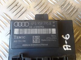 Audi A6 S6 C6 4F Durų elektronikos valdymo blokas 4F0959795A