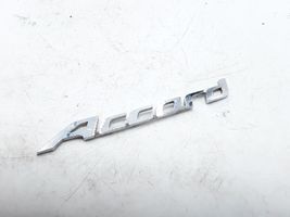Honda Accord Valmistajan merkki/mallikirjaimet 