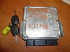 Opel Movano B Kit centralina motore ECU e serratura 0281017977