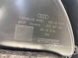 Audi A3 S3 8V Takaoven ikkunan kytkimen kehys 8V5867306