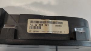 Opel Astra G Compteur de vitesse tableau de bord 351150000