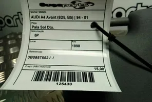 Audi A4 S4 B5 8D Häikäisysuojan kiinnityskoukun kiinnike 