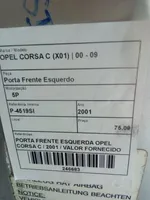 Opel Corsa C Drzwi przednie 