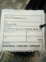 Dacia Sandero EGR-venttiili 
