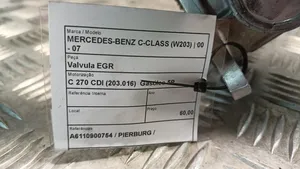 Mercedes-Benz C W203 Soupape vanne EGR 
