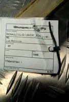 Renault Clio II Lampa oświetlenia tylnej tablicy rejestracyjnej 