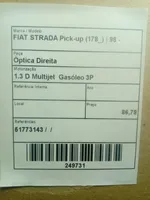 Fiat Strada Faro/fanale 