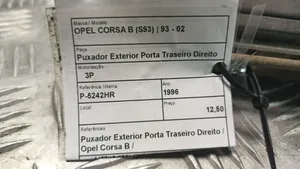 Opel Corsa B Išorinė atidarymo rankena galinių durų 
