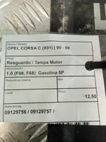 Opel Corsa C Osłona górna silnika 