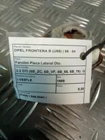 Opel Frontera B Numerio apšvietimas 