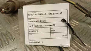 Toyota Corolla E120 E130 Czujnik prędkości obrotowej koła ABS 