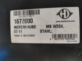 Mercedes-Benz C AMG W204 Couvercle, capot moteur 1672000