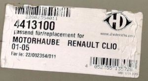 Renault Clio II Engine bonnet/hood 4413100