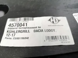 Dacia Lodgy Etupuskurin ylempi jäähdytinsäleikkö 4570041