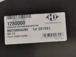 BMW 1 E82 E88 Pokrywa przednia / Maska silnika 1280000