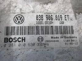 Volkswagen Sharan Unité de commande, module ECU de moteur 038906019ET