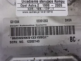 Opel Astra G Komputer / Sterownik ECU silnika 09391283