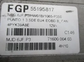 Fiat Punto (199) Komputer / Sterownik ECU silnika 55195817