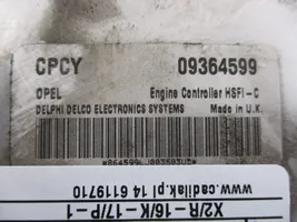 Opel Vectra B Komputer / Sterownik ECU silnika 09364599