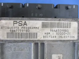Citroen Xsara Picasso Блок управления двигателем ECU 9646509880